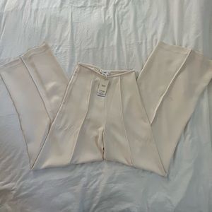 Mango High Waisted Wide Leg Trousers